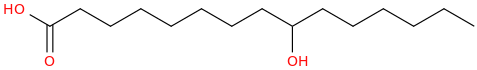 Pentadecanoic acid, 9 hydroxy 